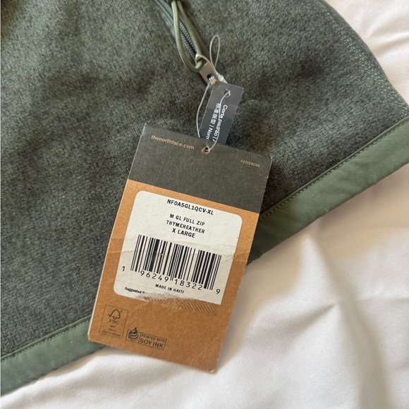 The North Face | Gordon Lyons Men's Full-Zip Olive Green Fleece Jacket - XL - Picture 4 of 5